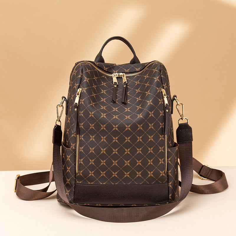 FloraGuard™ Retro Anti-Theft Travel Crossbody Backpack
