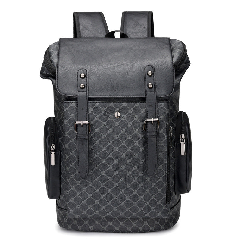 PlaidVogue™ Leather Travel & Fashion Backpack