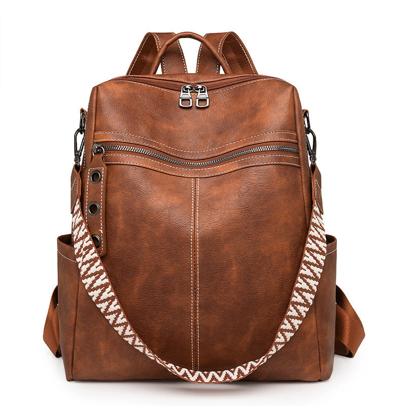 TrendLuxe™ Minimalist Retro Large-Capacity Backpack