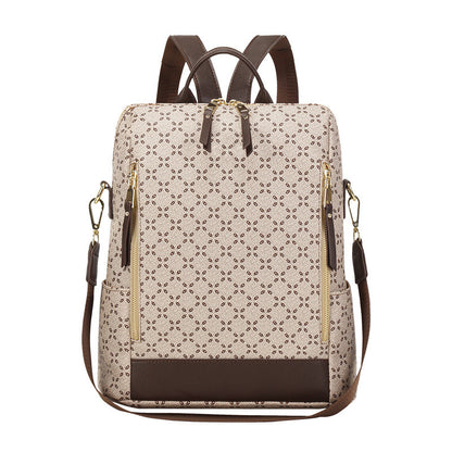 FloraGuard™ Retro Anti-Theft Travel Crossbody Backpack