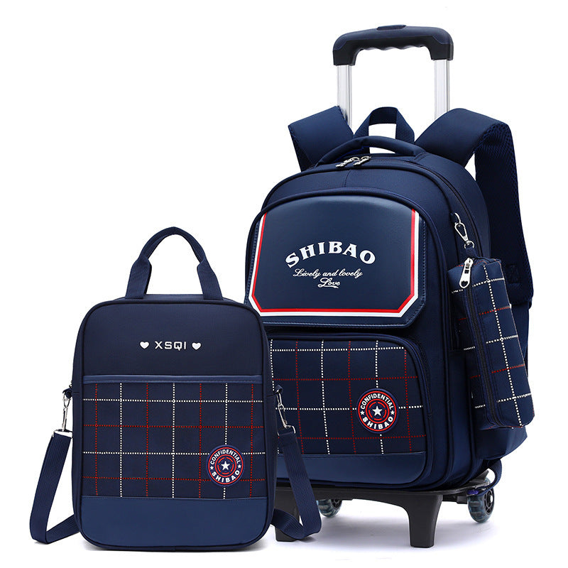 EduEase™ Primary School Dual-Use Backpack with Wheels