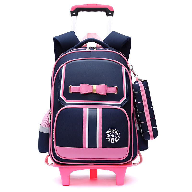 EduEase™ Primary School Dual-Use Backpack with Wheels
