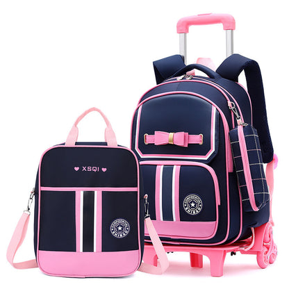 EduEase™ Primary School Dual-Use Backpack with Wheels