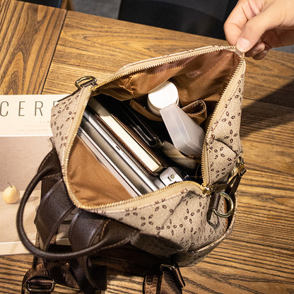 FloraGuard™ Retro Anti-Theft Travel Crossbody Backpack