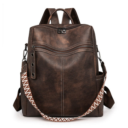 TrendLuxe™ Minimalist Retro Large-Capacity Backpack