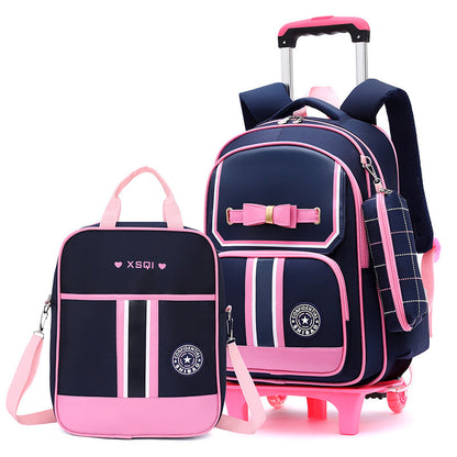 EduEase™ Primary School Dual-Use Backpack with Wheels