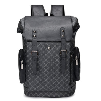 PlaidVogue™ Leather Travel & Fashion Backpack