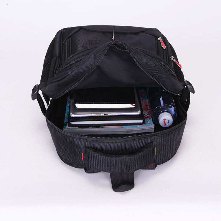 MetroStitch™ Unisex Black Backpack