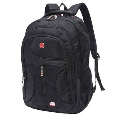 MetroStitch™ Unisex Black Backpack