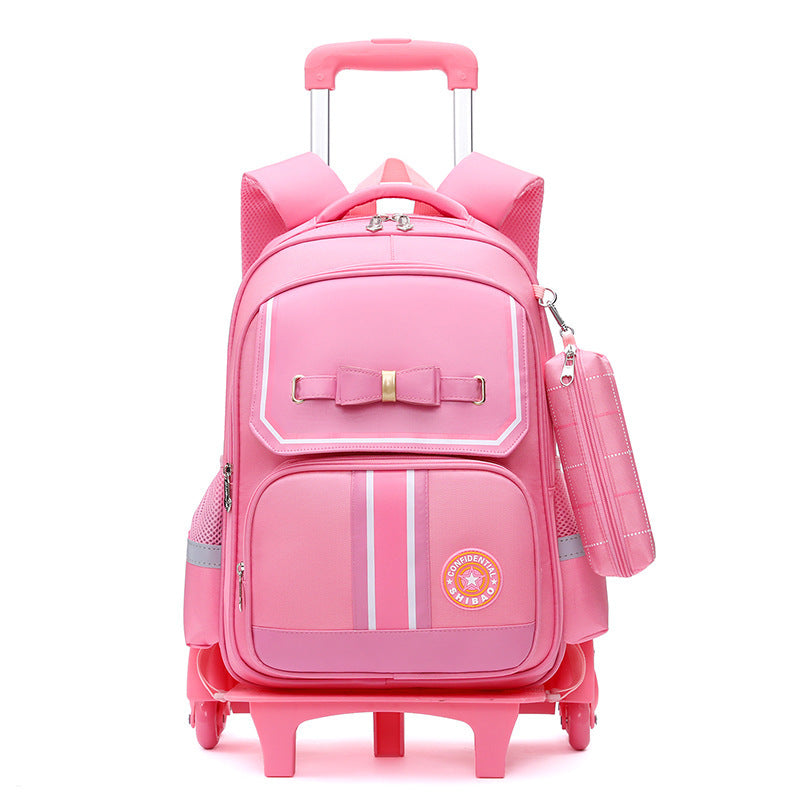 EduEase™ Primary School Dual-Use Backpack with Wheels