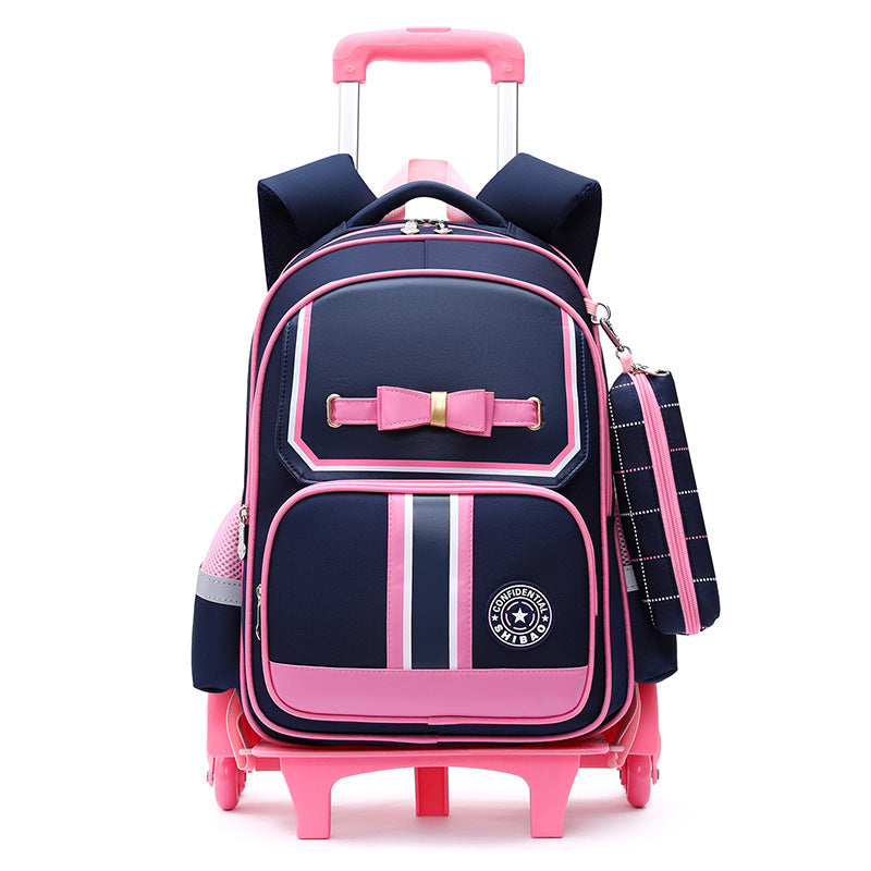 EduEase™ Primary School Dual-Use Backpack with Wheels