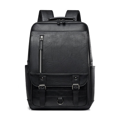 UrbanCraft™ PU Leather Business & Travel Backpack