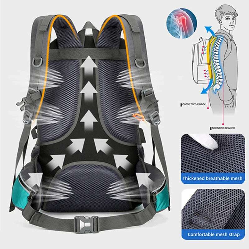 TrailMaster™ 50L Outdoor Fishing &amp; Camping Backpack