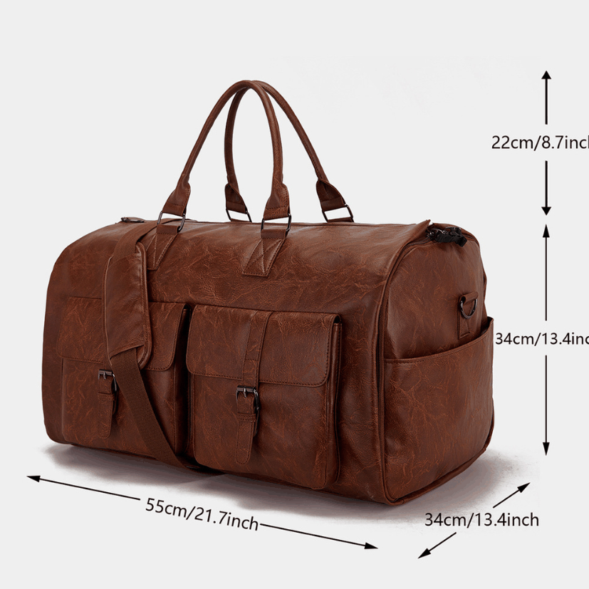 Leather Duffle Bag for Men