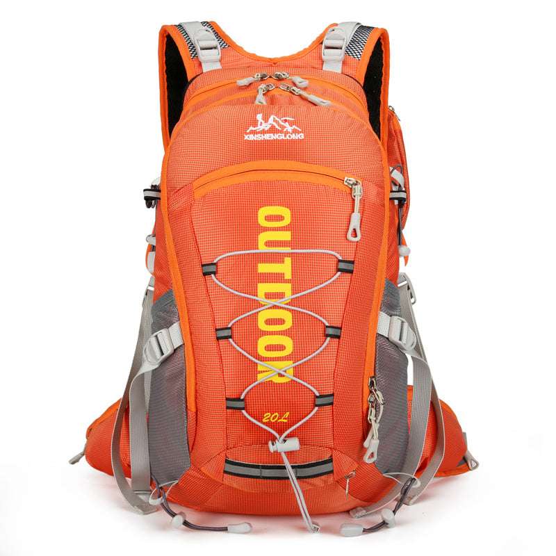 Feldacks orange backpack with multiple compartments and straps, best backpack for outdoor sports