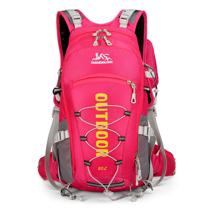 Feldacks pink best backpack for outdoor sports with multiple compartments and adjustable straps