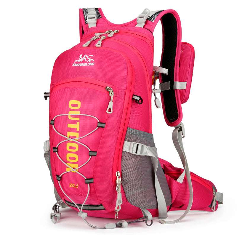 Feldacks pink outdoor backpack with multiple compartments and straps, best backpack for outdoor sports