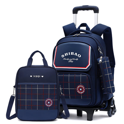 EduEase™ Primary School Dual-Use Backpack with Wheels