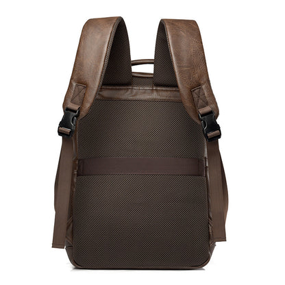 UrbanCraft™ PU Leather Business & Travel Backpack