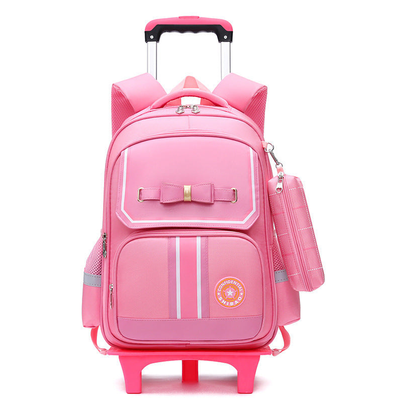 EduEase™ Primary School Dual-Use Backpack with Wheels