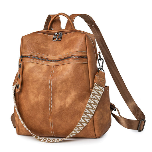 TrendLuxe™ Minimalist Retro Large-Capacity Backpack