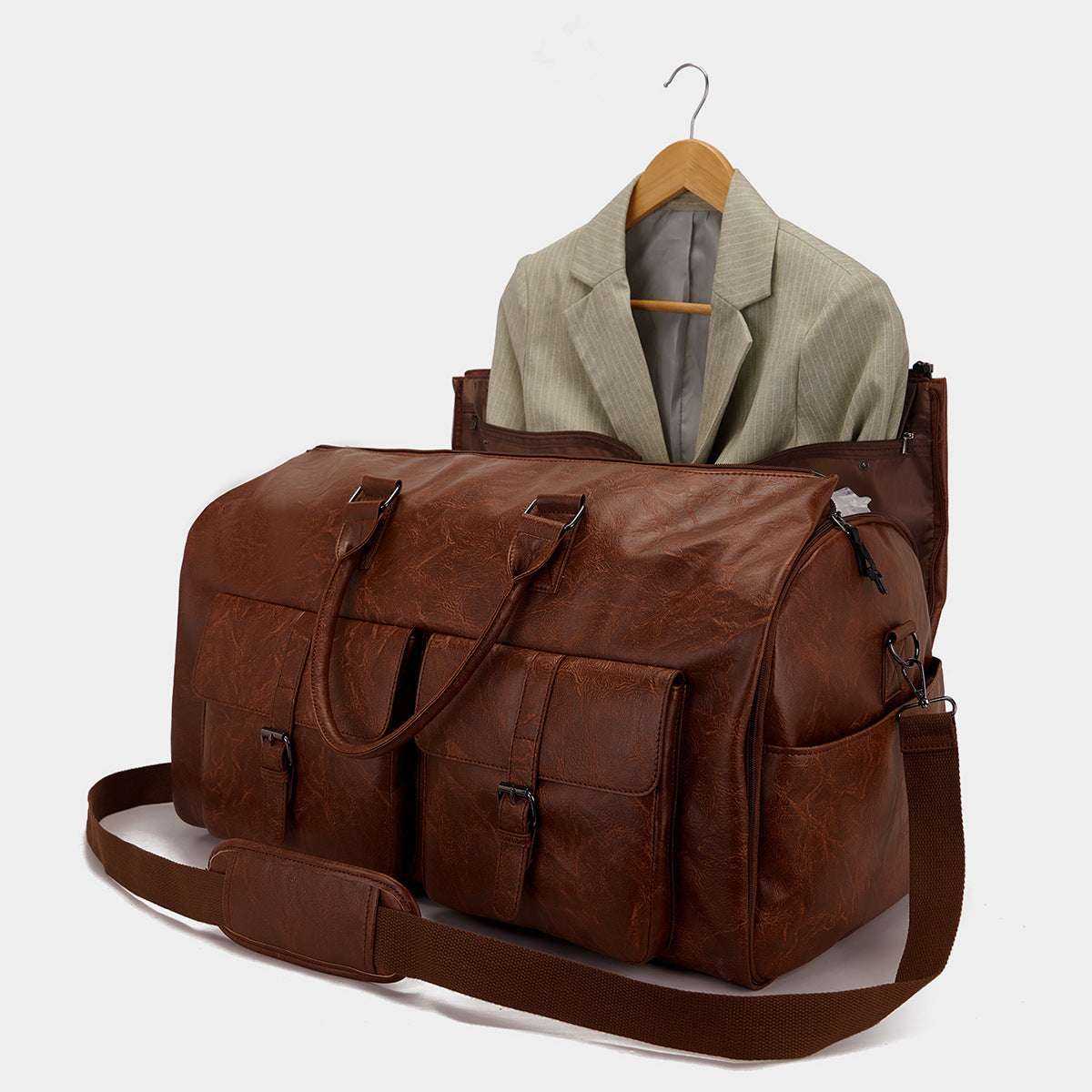 Leather Duffle Bag for Men
