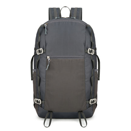 Feldacks lightweight backpack for trekking in dark gray with adjustable straps and front zipper pocket